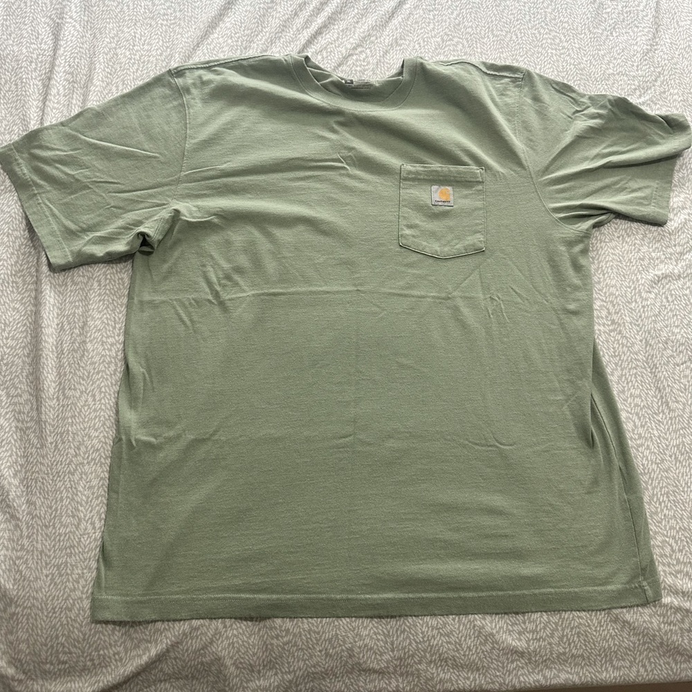 Carhartt Men's Sage Green Short Sleeve Tee